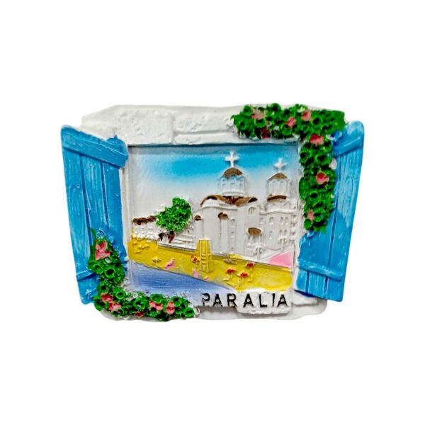Tουριστικό μαγνητάκι Souvenir – Σετ 12pcs - Resin Magnet - Paralia - 678117