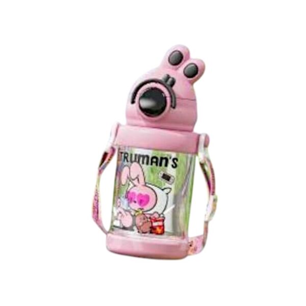 Παιδικό παγούρι πλαστικό - 650ml - 722405 - Pink